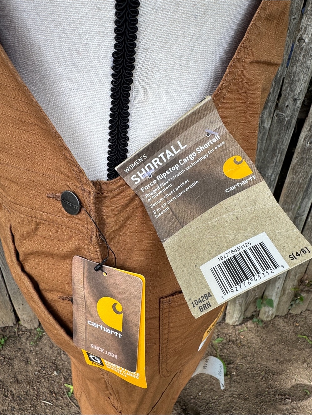 Carhartt Brown Short Overalls Romper - Picture 4 of 8